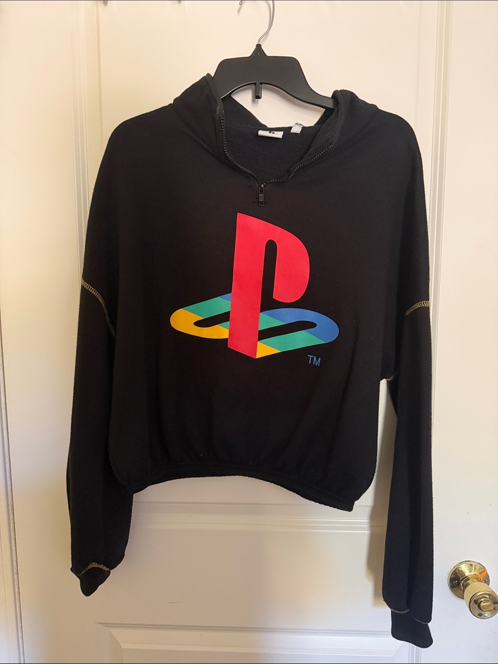 Sony Black Hoodie with Multicolor PlayStation Logo